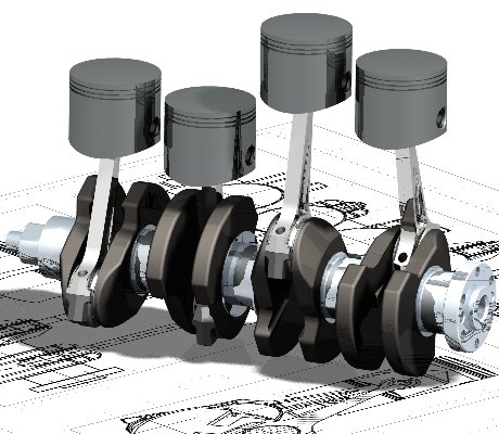 CAD Crank & Piston Assembly